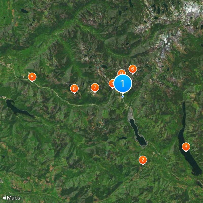 Snoqualmie Pass Kaart