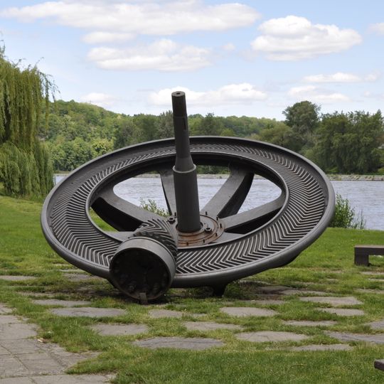 Crown wheel from Miřejovice power plant in Kralupy nad Vltavou