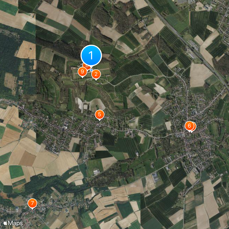 Notre Dame de Lorette National Cemetery Mapa