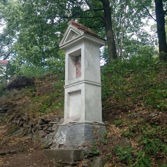 Boží muka na křížové cestě u Mladé Vožice - 7. zastavení