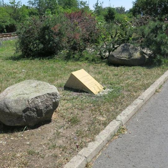 Pomník Theodora Kouby v ulici Štábního Kapitána Kouby v Chomutově