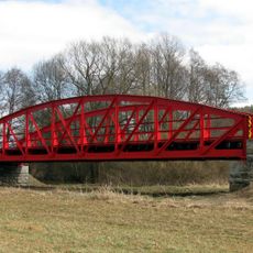 Inundační železniční most jihozápadně od mostu přes Střelu poblíž dopravny Protivec