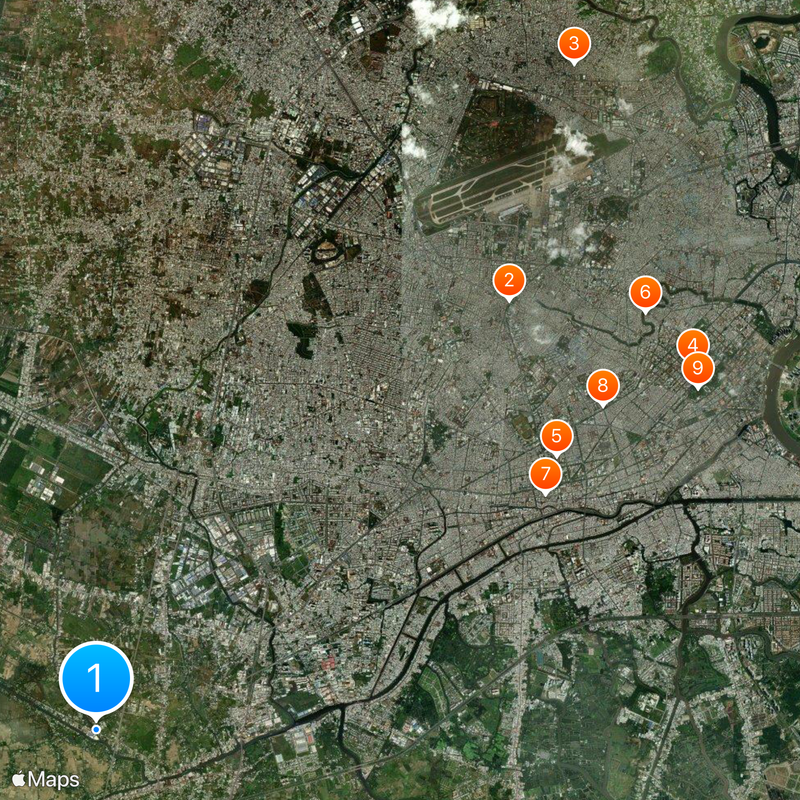 Kreis Bình Chánh Karte