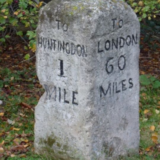 Milestone, Stukeley Road, by "Dunelm"
