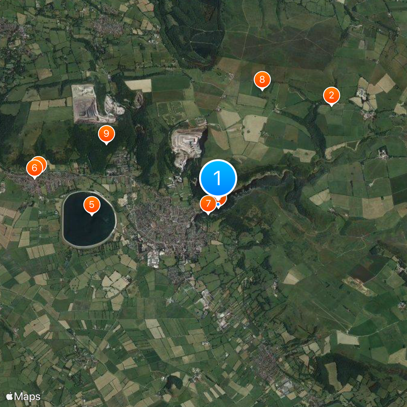 Garganta de Cheddar Mapa