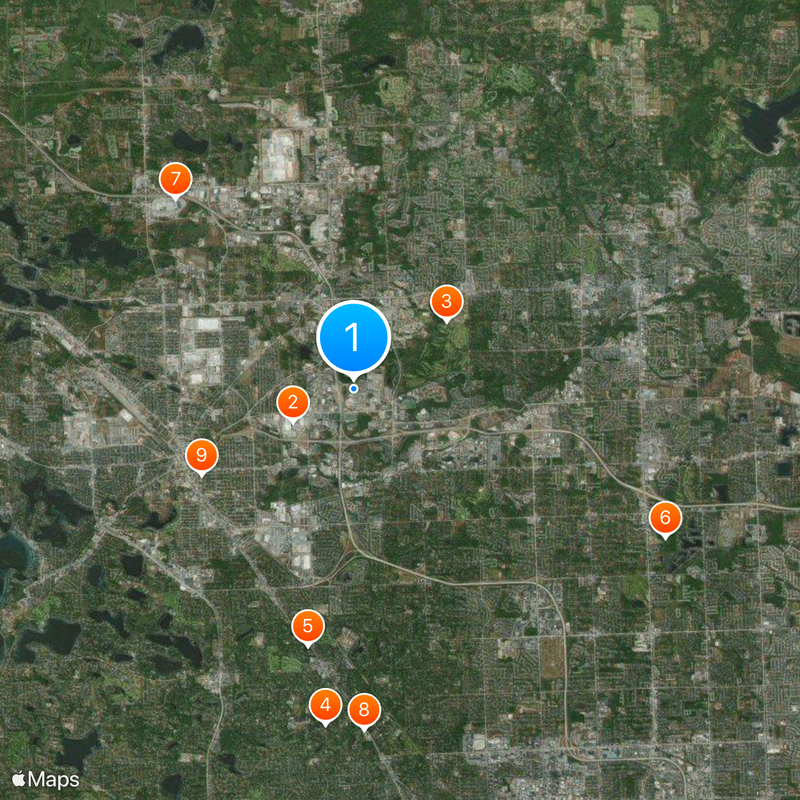 Chrysler Headquarters and Technology Center Map