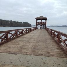 Pier with lookout tower in Ełk