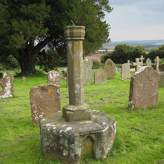 Churchyard Cross And Sundial About 20 Yards South Of The Easternmost Nave Window Of The South Side Of The Church Of St Weonard
