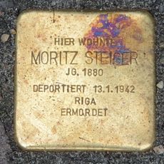 Stolperstein en memoria de Moritz Steiger