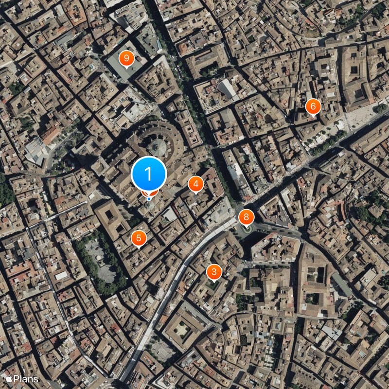 Katedra w Grenadzie Mapa