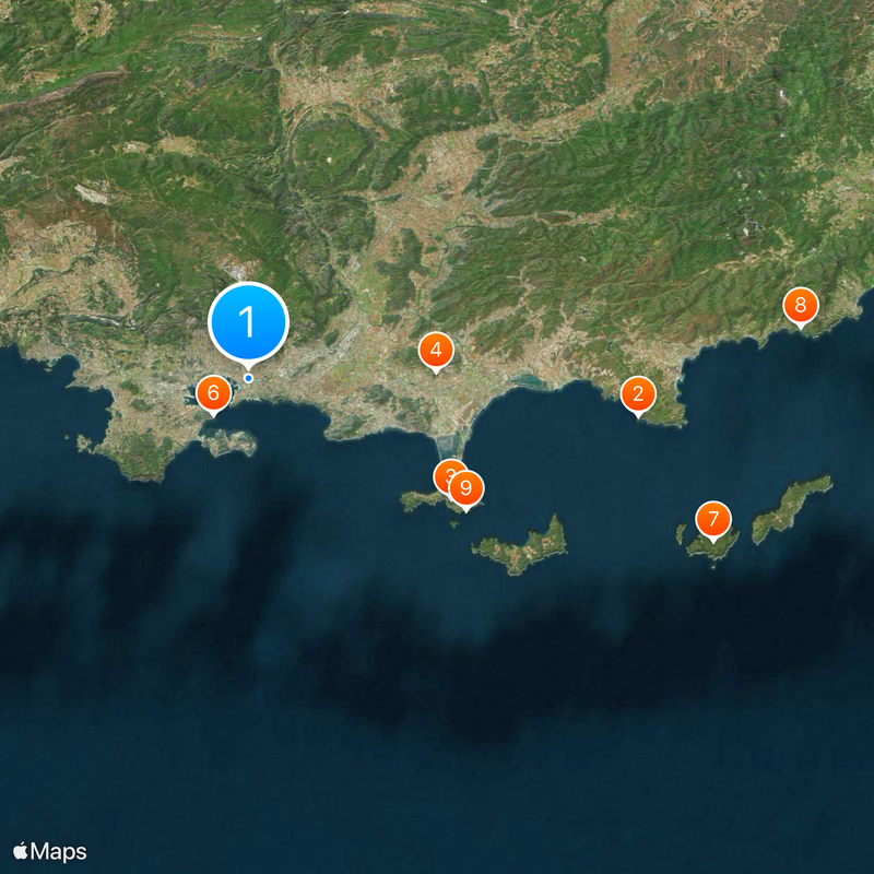 Métropole Toulon Provence Méditerranée Map