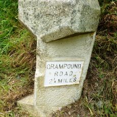Milestone, N of crossroads to Golden