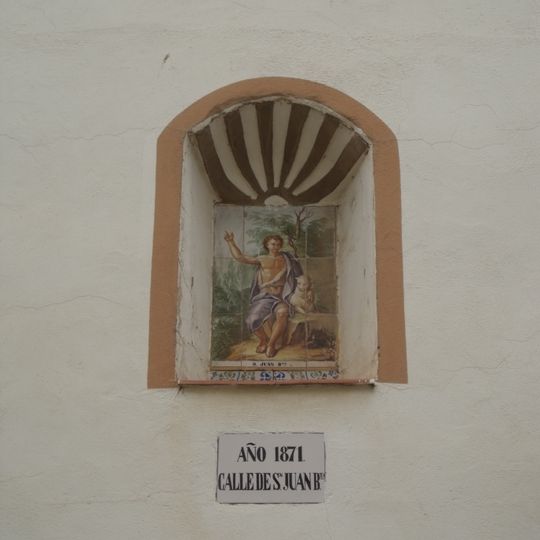 Retablo cerámico de San Juan Bautista