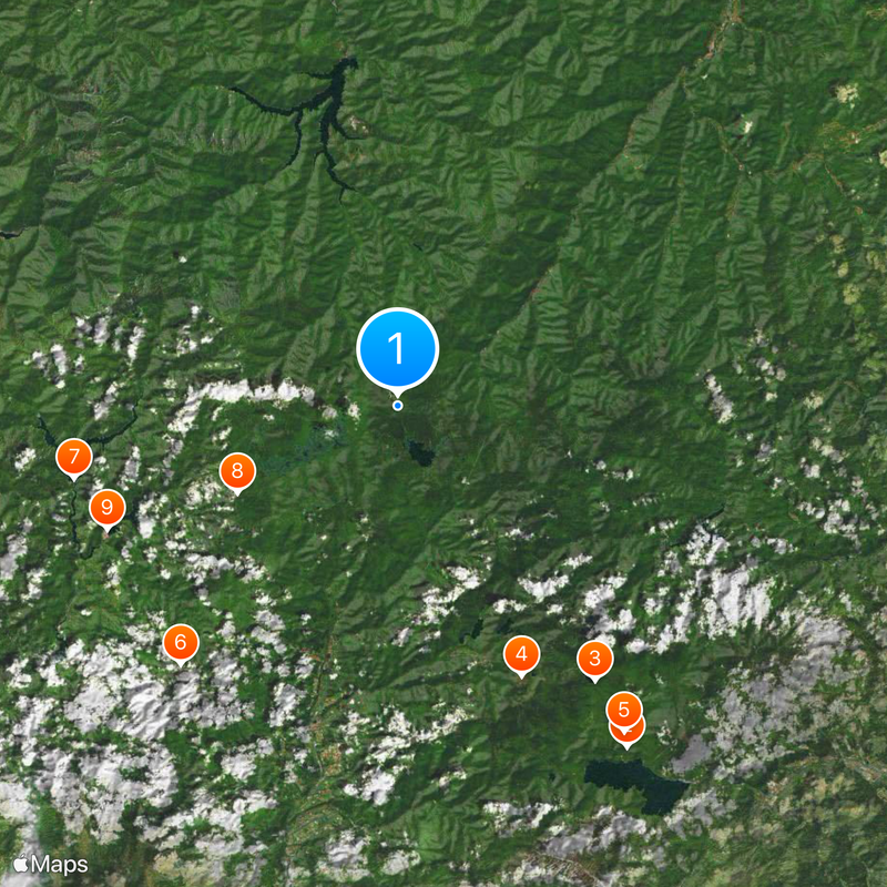 Mount Hiuchigatake Mappa