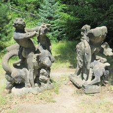 Statues of Heracles and Triton in Jezeří