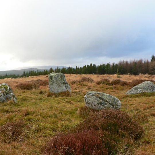 Na Clachan Aoraidh, stone circle 1850m WSW of Edintian