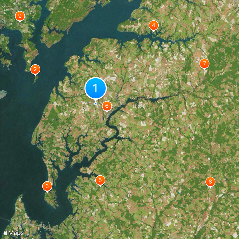 Contea di Kent Mappa