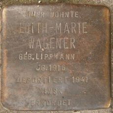 Stolperstein dedicated to Edith-Marie Wagener