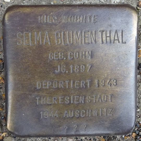 Stolperstein für Selma Blumenthal