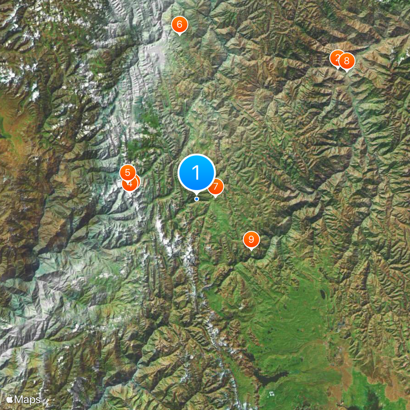 Homme de Lauricocha Mapa