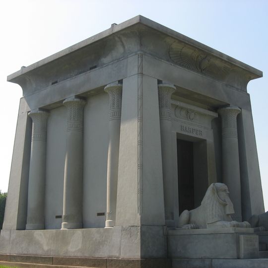 Harper Mausoleum and George W. Harper Memorial Entrance