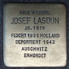 Stolperstein dedicated to Josef Lasdun