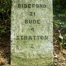Milestone, Barnacott, lay-by (the old road)
