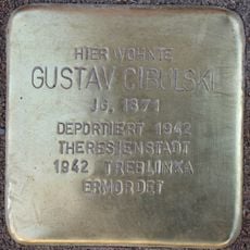Stolperstein à la mémoire de Gustav Cibulski
