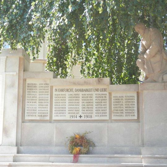 World War I memorial in Bečov nad Teplou