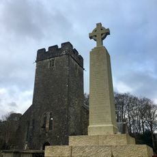 Wall of the Churchyard of the Church of St Mary the Blessed Virgin with the attached War Memorial