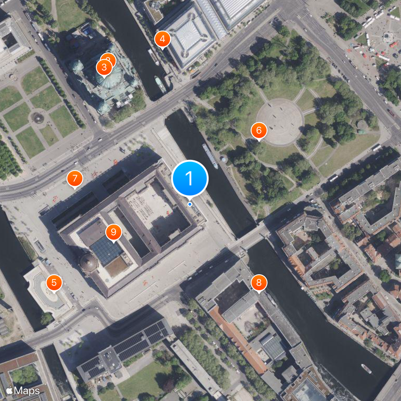 Reconstruction of Berlin City Palace Map