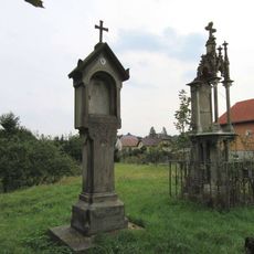 Boží muka v Topolanech v ulici U svatého Jana