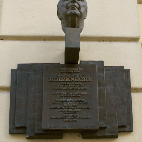 Pamětní deska Václava Holzknechta v Praze