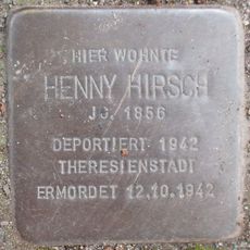 Stolperstein dedicated to Henny Hirsch