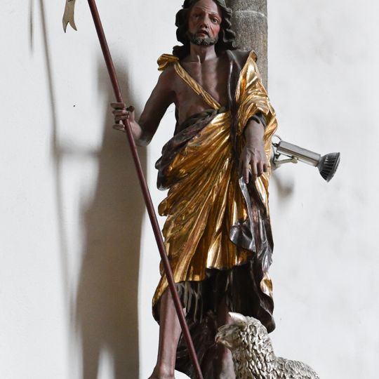 Statue Johannes der Täufer in der Pfarrkiche Gutau