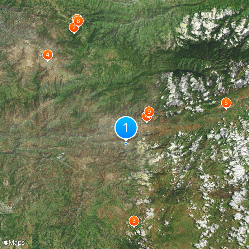 El Progreso Department Map