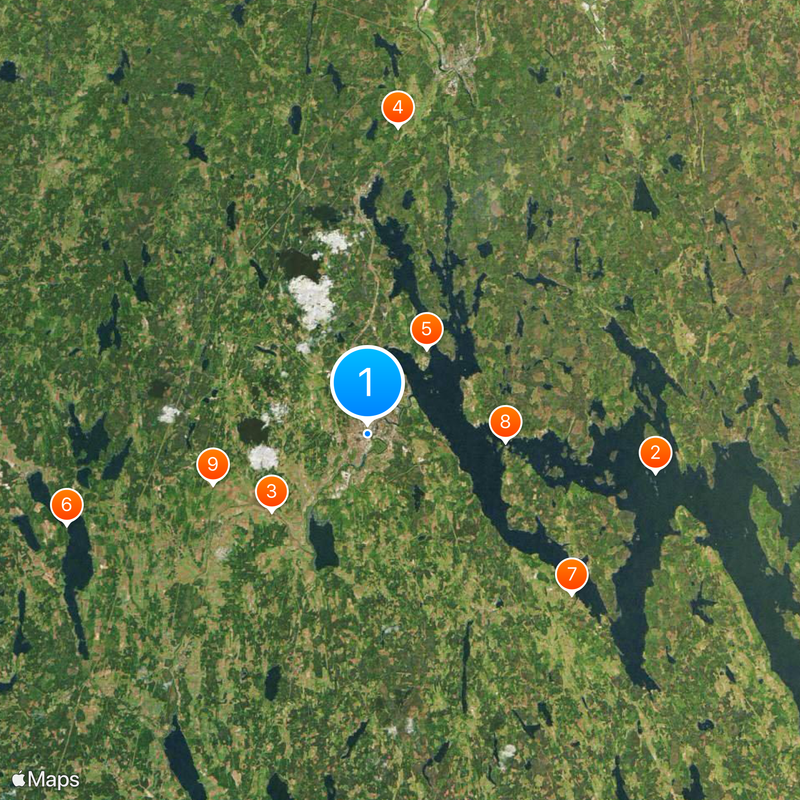 Tranås Map