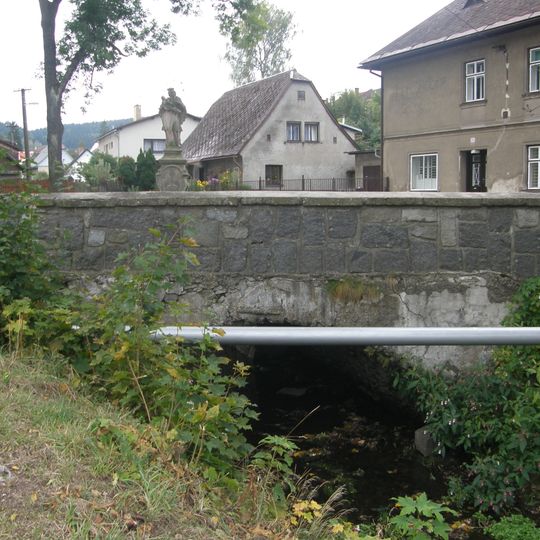 Bridge of Jana Opletala street in Králíky