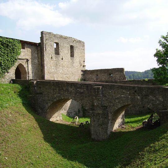 Most na hradě Hukvaldy