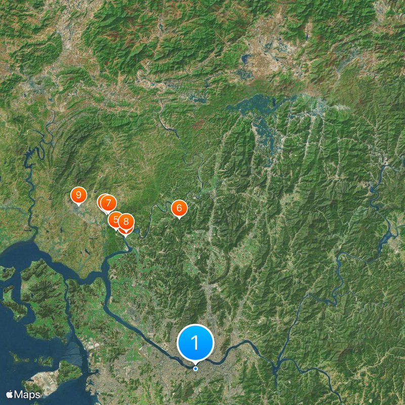 Koreanische Halbinsel Karte