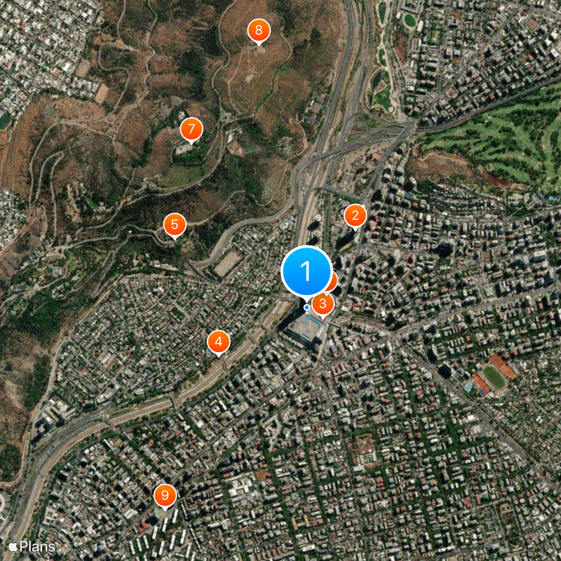 Gran Torre Costanera Mapa