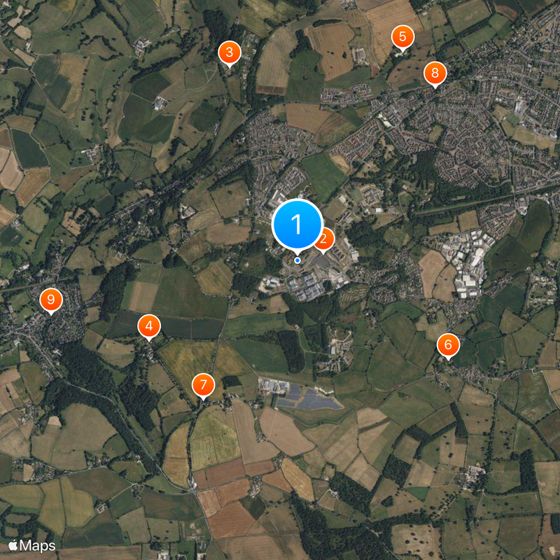 Central Government War Headquarters Map