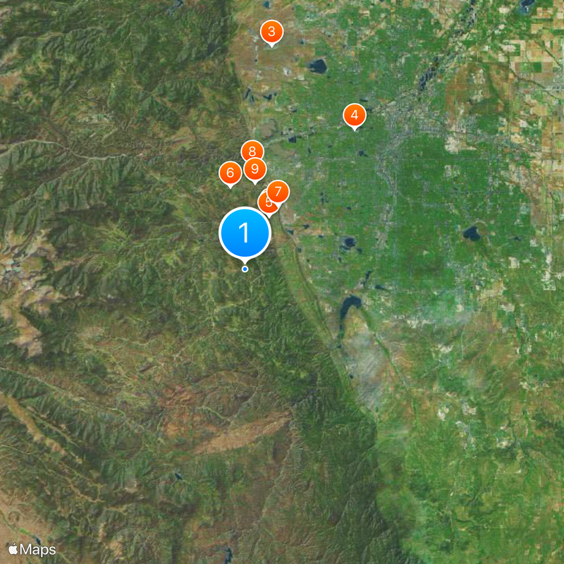 Condado de Jefferson Mapa