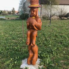 Socha vodníka v Loukovicích