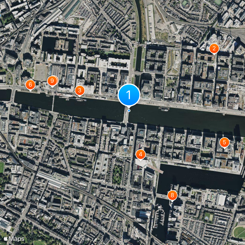 Samuel Beckett Bridge Mappa