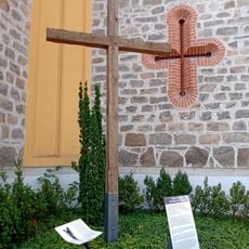 I. zastavení křížové cesty u kostela na Hluboké