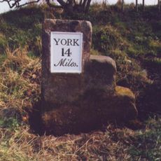 Milestone, 100m E of the Crucification memorial
