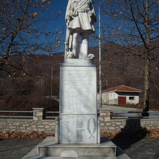 Statue of Kapetan Vangelis or Karavangelis, Asprogeia