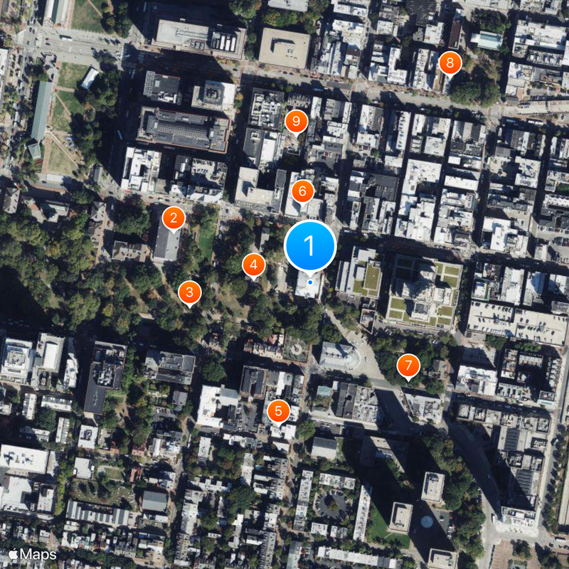 First Bank of the United States Kaart