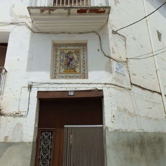 Retablo cerámico de San José, calle San José 19